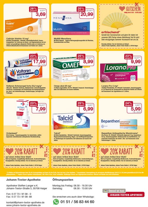 Flyer mit Juni-Angeboten Flyer mit Juni-Angeboten