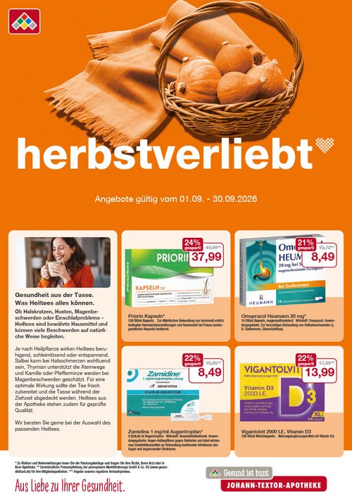 Flyer mit September-Angeboten Flyer mit September-Angeboten