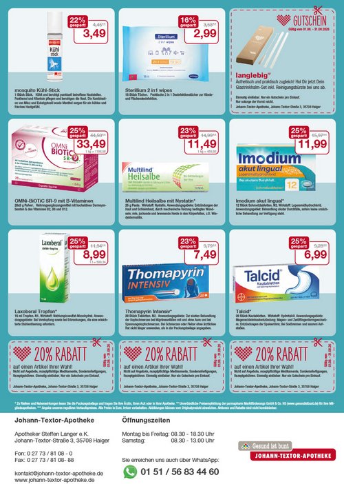 Flyer mit August-Angeboten Flyer mit August-Angeboten