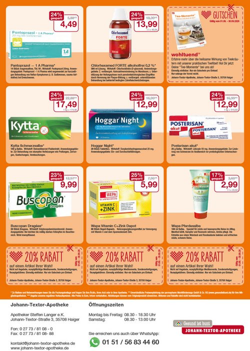 Flyer mit September-Angeboten Flyer mit September-Angeboten
