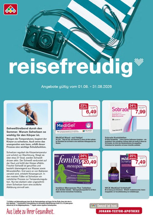 Flyer mit August-Angeboten Flyer mit August-Angeboten